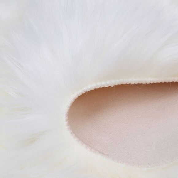 Soft Faux Fur Rug Indoor Fluffy Area Rugs Rectangle Floor Mat 2 x 3ft Snow White - Picture 3 of 6